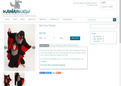 Custom Responsive Shopify Store for Kids fancy dress