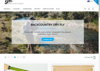 Shopify eCommerce customisations at swiftflyfishing.com