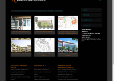 ctarchitecturalconsulting.com Architect Portfolio on wordpress